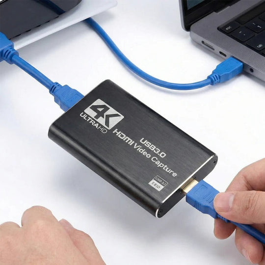 HDMI to USB 3.0 Video Capture Device with 4K Input and 1080P 60fps Recording