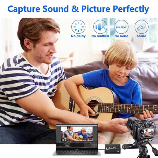 HDMI to USB 3.0 Video Capture Device with 4K Input and 1080P 60fps Recording