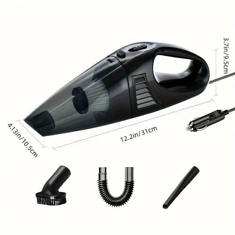 12V Corded Handheld Auto Vacuum with High Suction for Interior Detailing