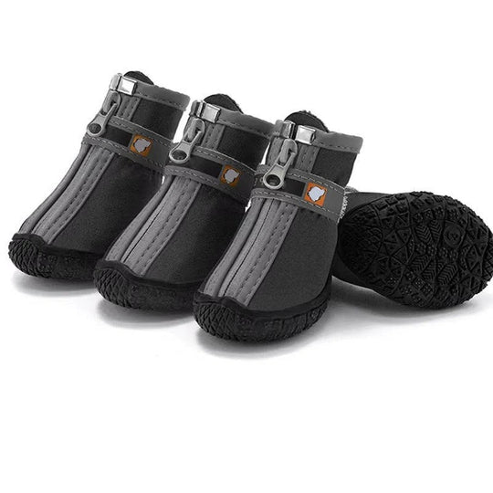 Waterproof Breathable Dog Paw Boots with Non-Slip Sole for Outdoor Use, 4 Pack