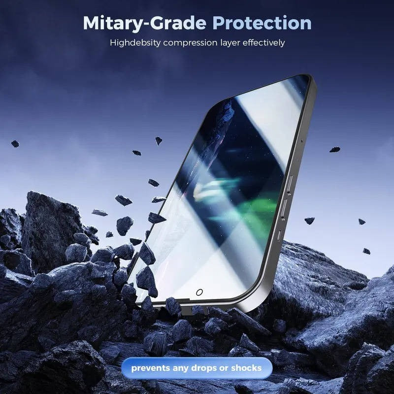 Dual Pack Anti-Spy Tempered Glass Screen Protector for iPhone Models