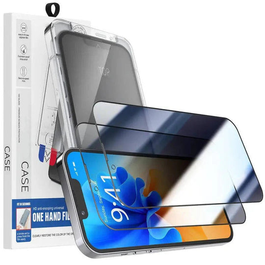 Dual Pack Anti-Spy Tempered Glass Screen Protector for iPhone Models