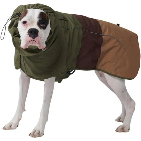 Waterproof Windproof Dog Rain Jacket with Reflective Full Body Coverage