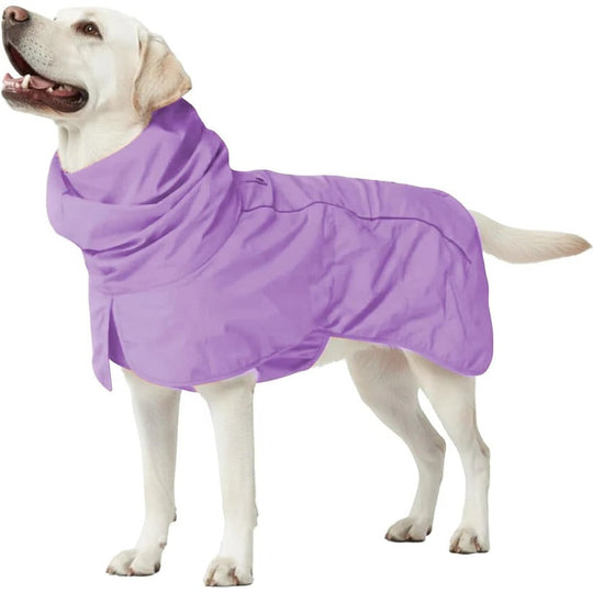 Waterproof Windproof Dog Rain Jacket with Reflective Full Body Coverage