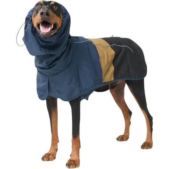 Waterproof Windproof Dog Rain Jacket with Reflective Full Body Coverage