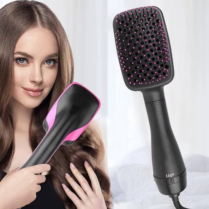 1000W Paddle Blow Dryer Brush with 3 Adjustable Heat Settings