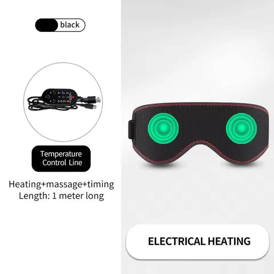 Heated Compress Eye Mask with 3 Temperature Levels for Dry Eyes and Sleep Relief
