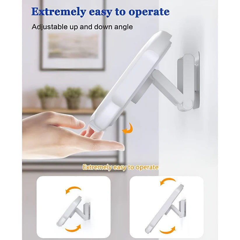 Wall Mount Bathroom Phone Holder with 480-Degree Rotation for Smartphones up to 6.8 Inches