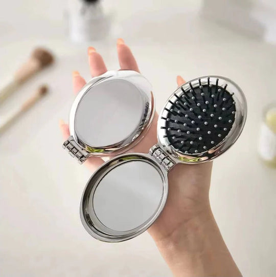 Pocket-Sized Compact Mirror with Slim Portable Design