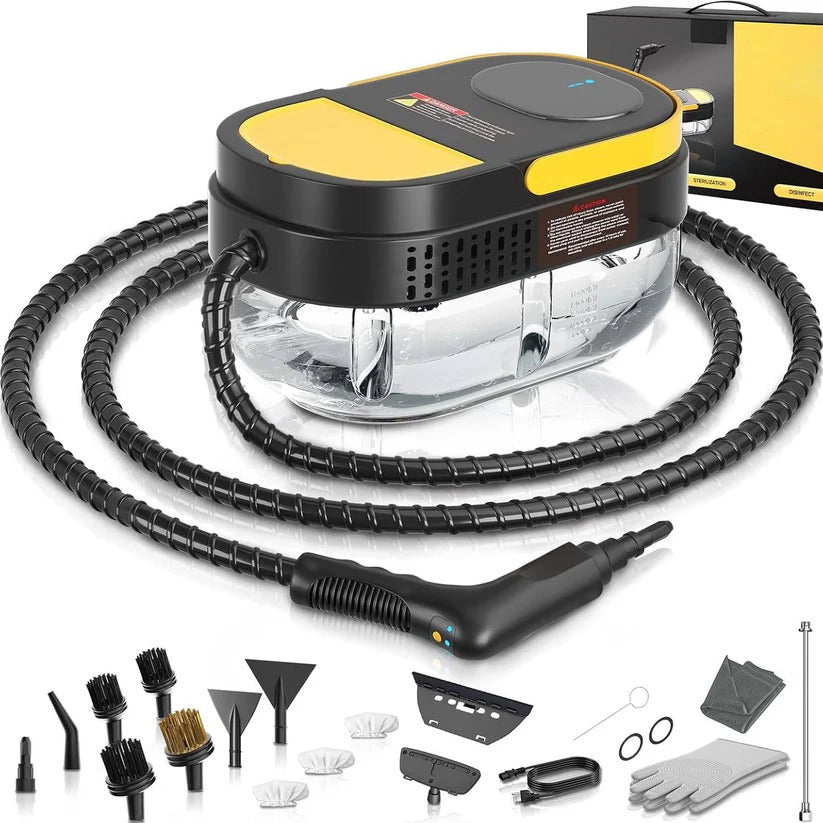 Handheld Steam Cleaner for Home and Car Use on Tiles, Grout and Floor Surfaces