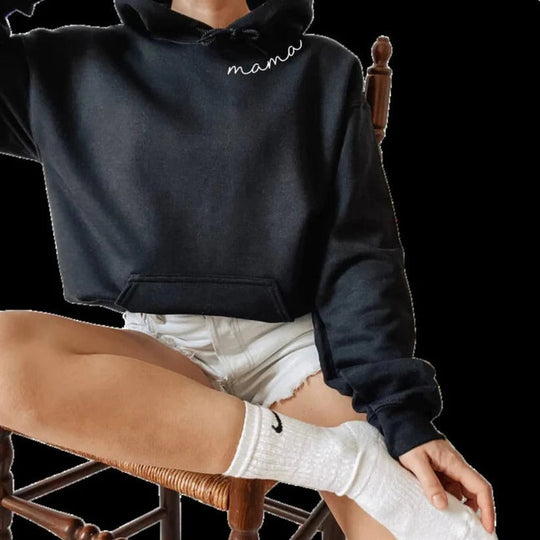 Personalised Pullover Hoodie with Custom Name on Sleeve