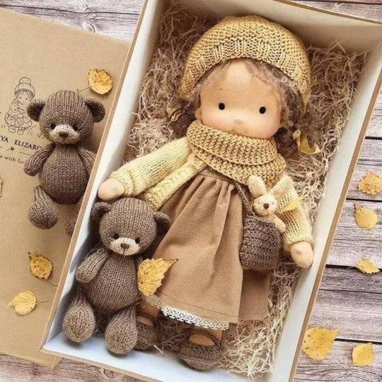 Handmade Waldorf Cotton Doll with Soft and Durable Construction