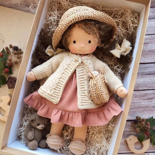 Handmade Waldorf Cotton Doll with Soft and Durable Construction