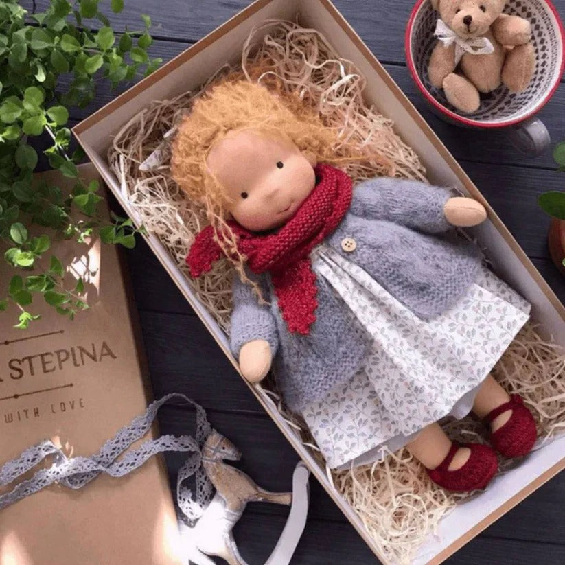 Handmade Waldorf Cotton Doll with Soft and Durable Construction