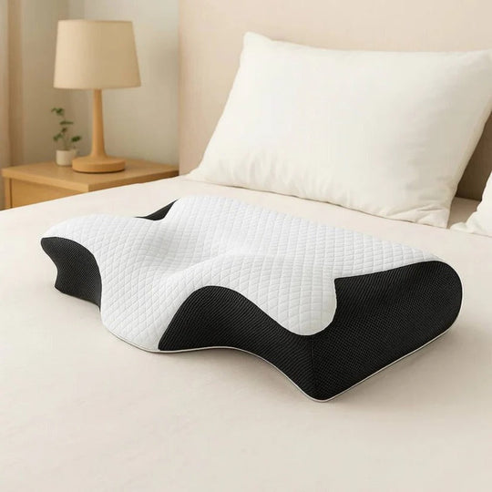 Ergonomic Memory Foam Neck Support Pillow with Orthopedic Design for Restful Sleep