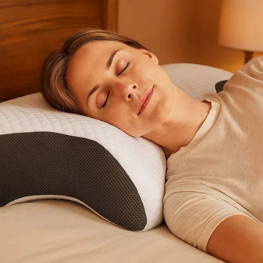 Ergonomic Memory Foam Neck Support Pillow with Orthopedic Design for Restful Sleep