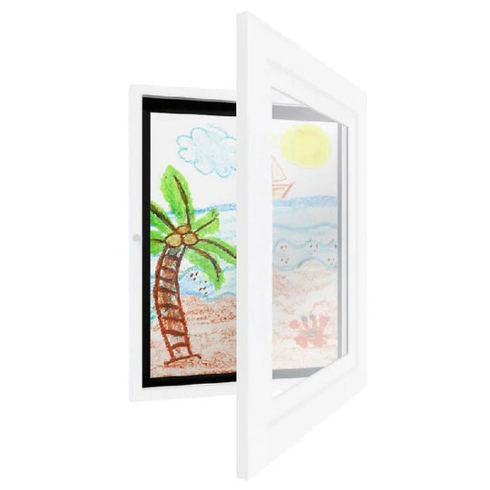 A4 Kids Artwork Display Frame with Storage for up to 150 Drawings