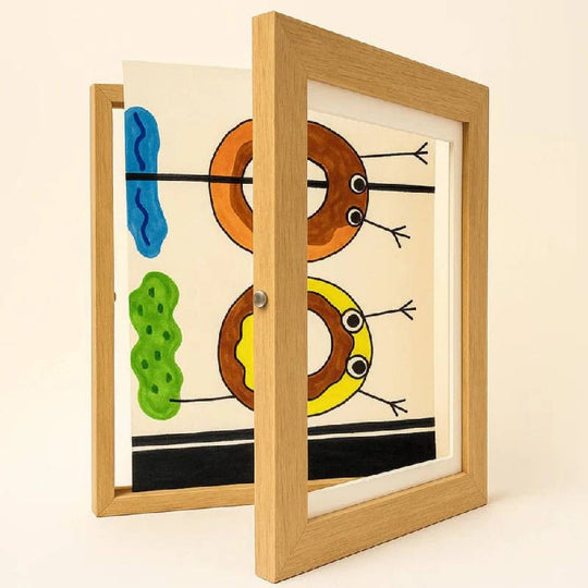 A4 Kids Artwork Display Frame with Storage for up to 150 Drawings