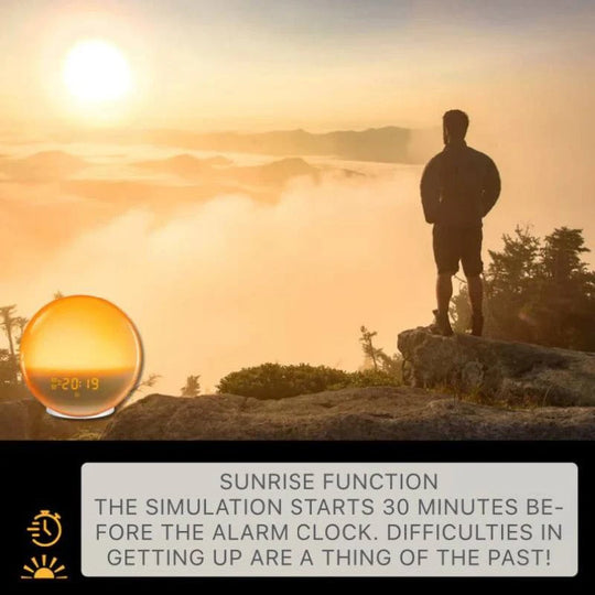 Sunrise and Sunset Simulation Alarm Clock with Bluetooth, FM Radio and App Control
