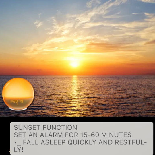 Sunrise and Sunset Simulation Alarm Clock with Bluetooth, FM Radio and App Control