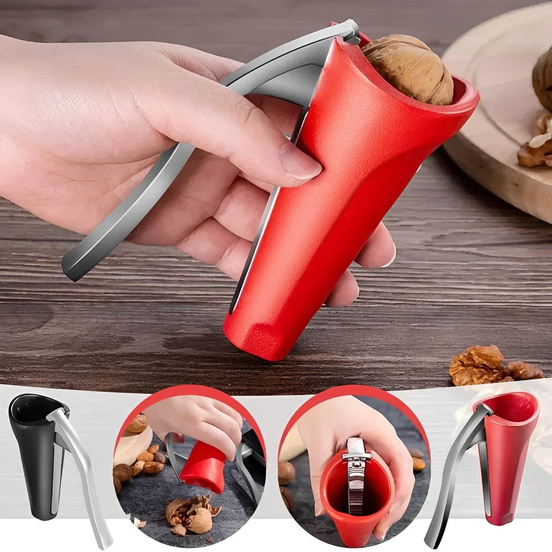 Heavy-Duty Lever Nutcracker with Stable Base for Effortless Nut Cracking