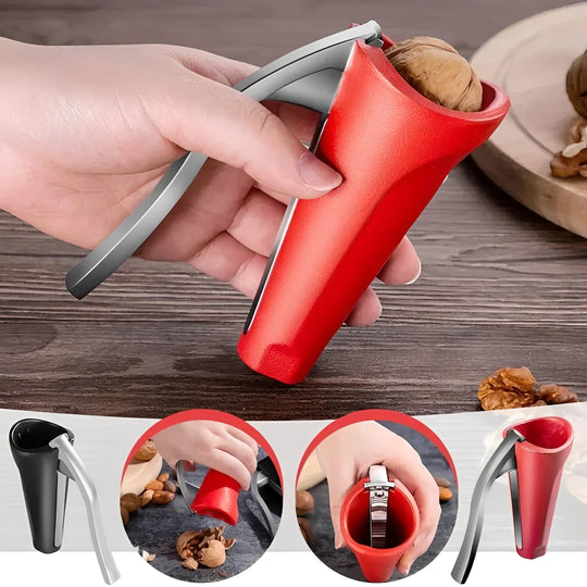 Heavy-Duty Lever Nutcracker with Stable Base for Effortless Nut Cracking