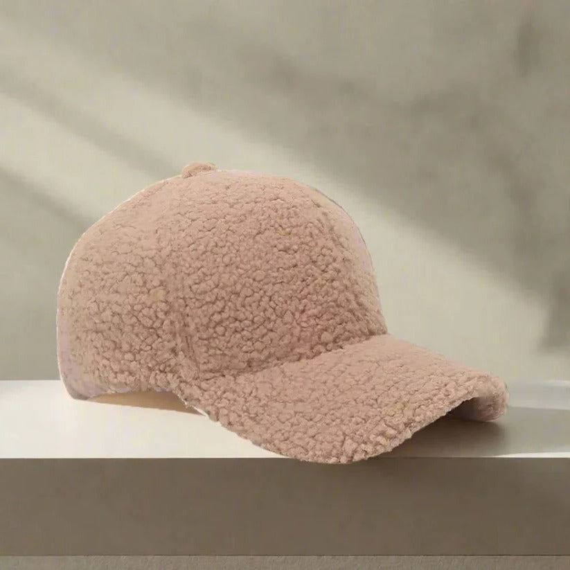 Teddy Fabric Adjustable Hat for Autumn and Winter Casual Wear
