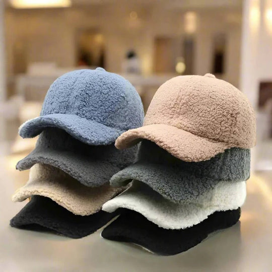 Teddy Fabric Adjustable Hat for Autumn and Winter Casual Wear
