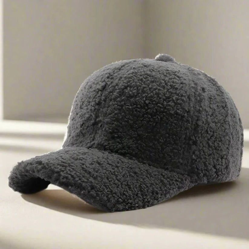 Teddy Fabric Adjustable Hat for Autumn and Winter Casual Wear