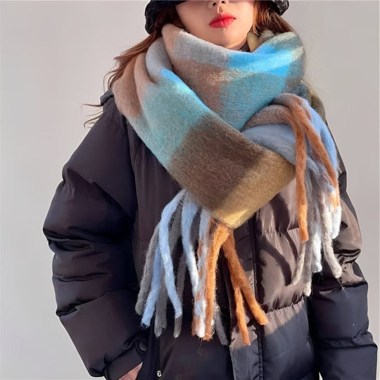 Women's Cashmere Scarf with Lightweight Winter Wrap