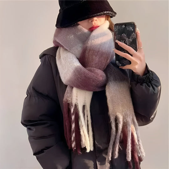 Women's Cashmere Scarf with Lightweight Winter Wrap