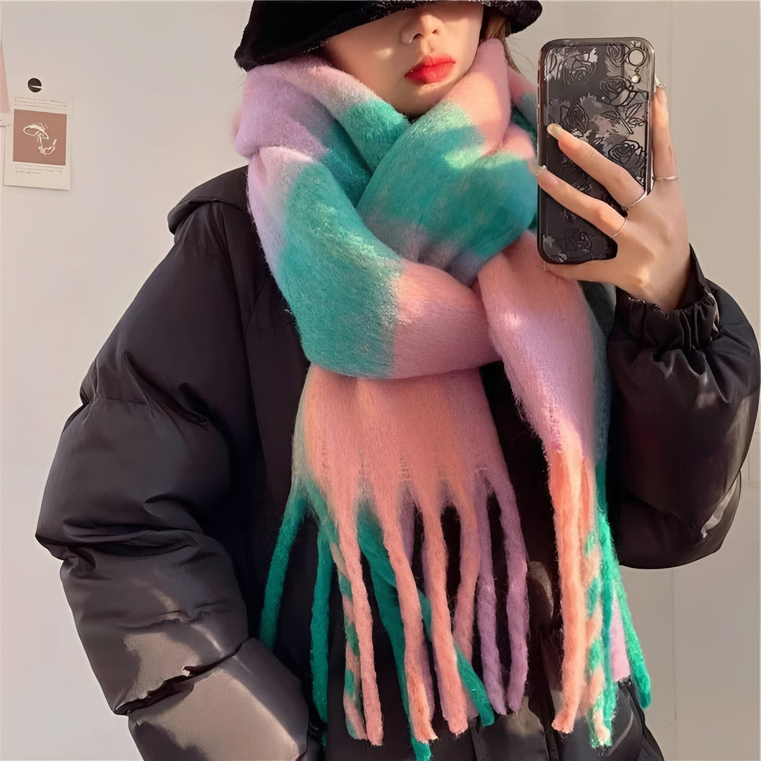 Women's Cashmere Scarf with Lightweight Winter Wrap