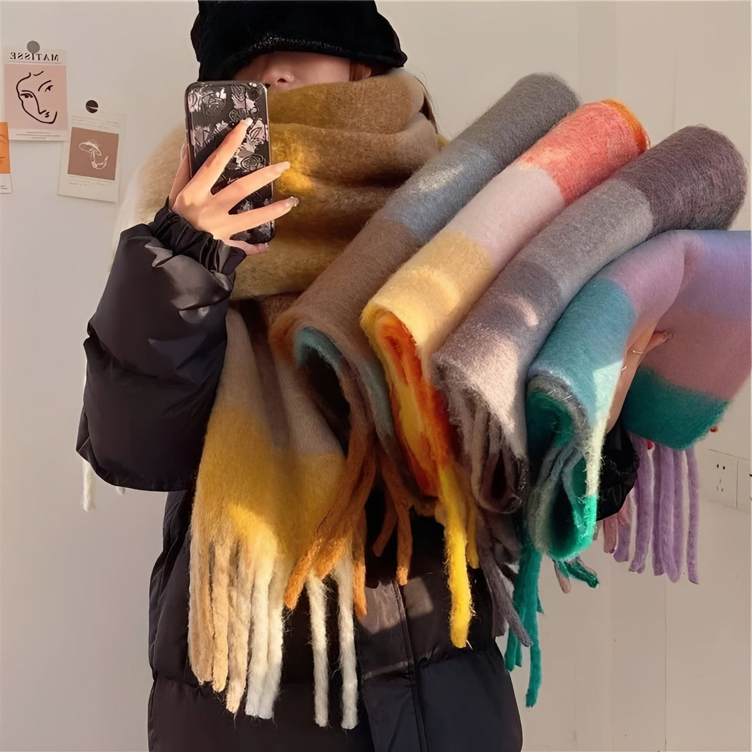 Women's Cashmere Scarf with Lightweight Winter Wrap