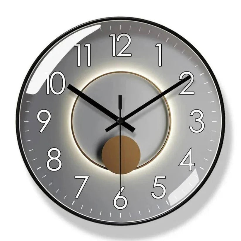 Silent Quartz Wall Clock with Minimalist Design for Modern Home Decor