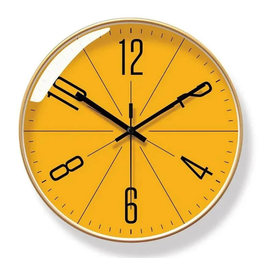 Silent Quartz Wall Clock with Minimalist Design for Modern Home Decor