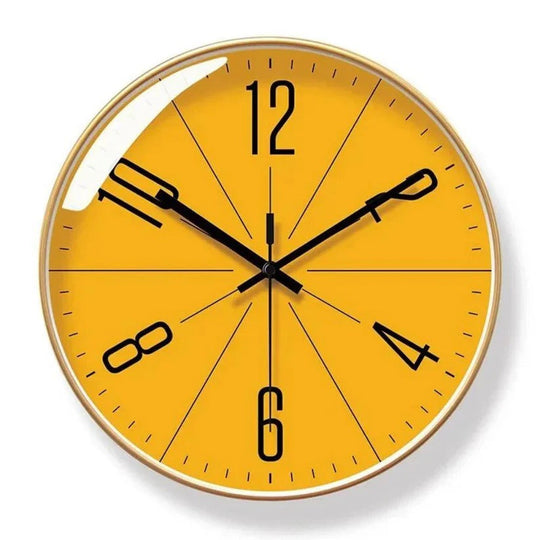 Silent Quartz Wall Clock with Minimalist Design for Modern Home Decor