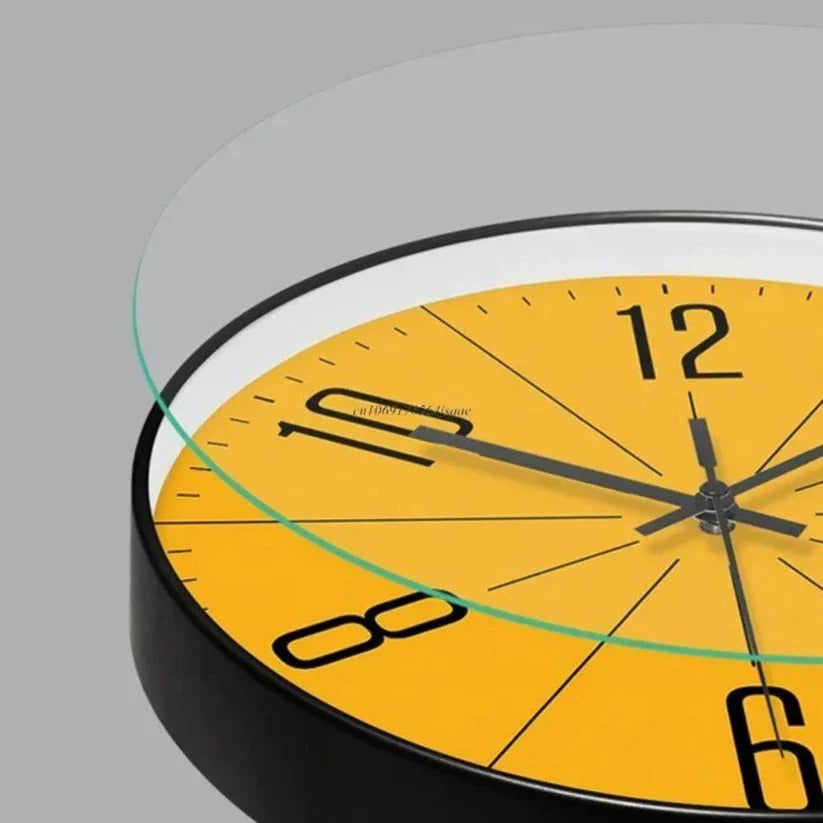 Silent Quartz Wall Clock with Minimalist Design for Modern Home Decor