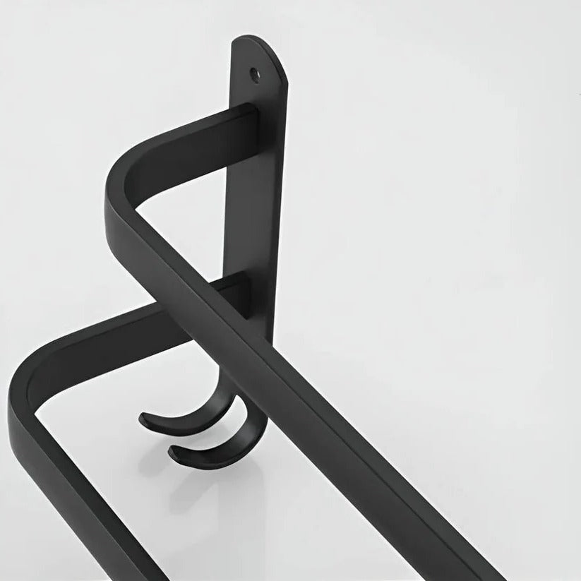 Layered Aluminium Wall Mounted Towel Rack for Bathroom Storage