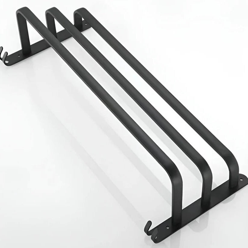 Layered Aluminium Wall Mounted Towel Rack for Bathroom Storage
