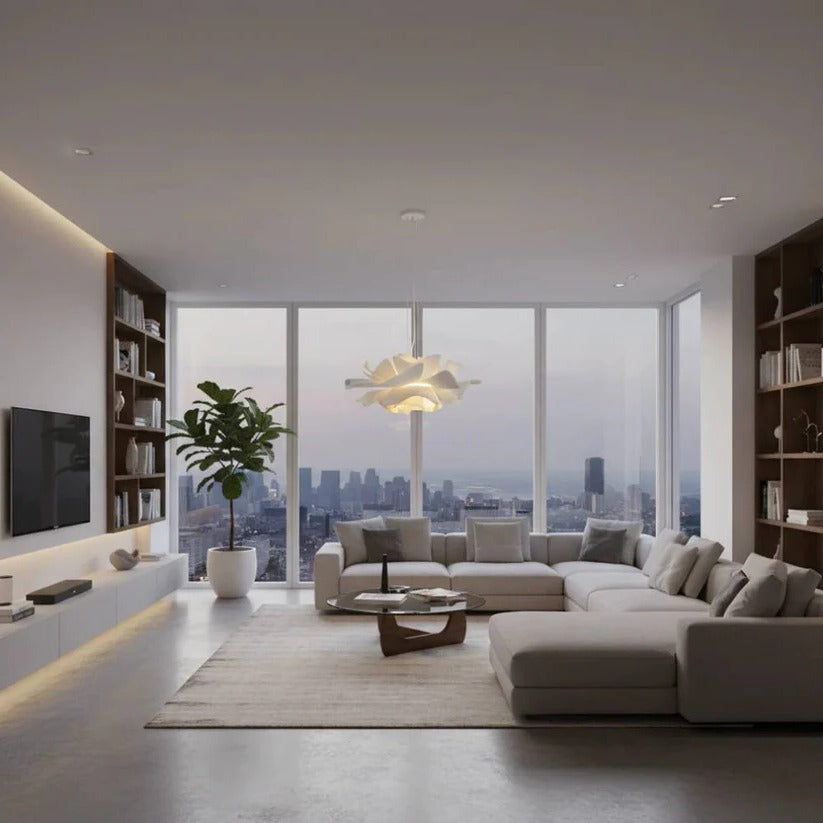 Dimmable Flower Pendant Ceiling Light for Living Room and Bedroom Decor