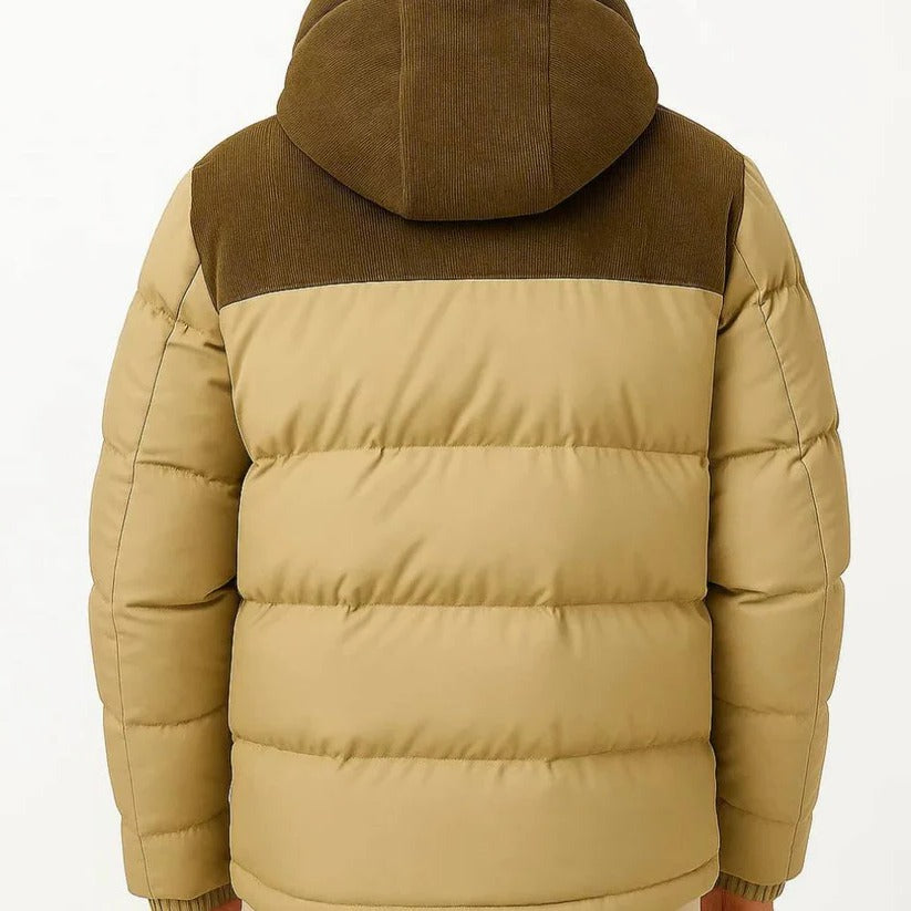 Men's Hooded Lightweight Puffer Jacket for Cold Weather
