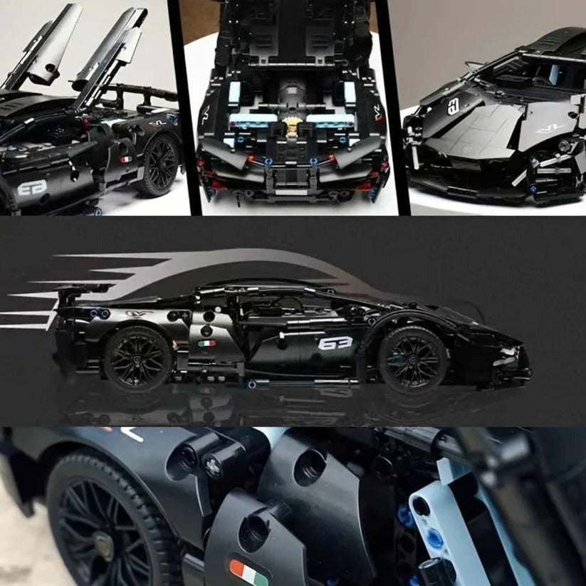 1288 Piece Supercar Building Block Model Set for Adults and Teens