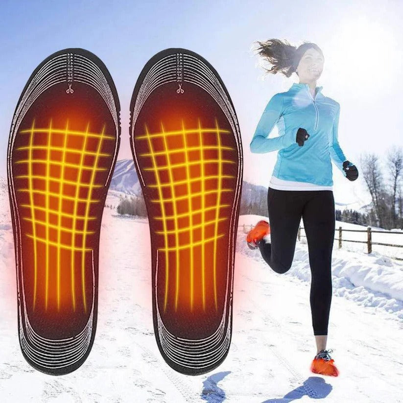 USB Rechargeable Heated Insoles for Warm Foot Comfort in Cold Weather