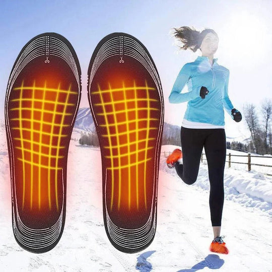 USB Rechargeable Heated Insoles for Warm Foot Comfort in Cold Weather