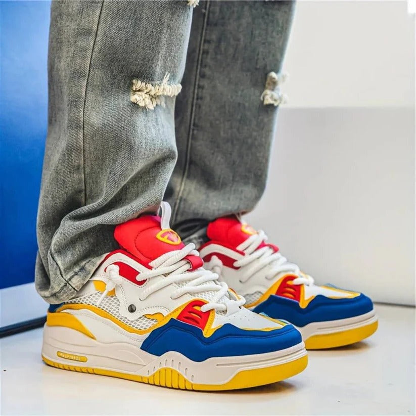 Men's Thick Sole Chunky Casual Sneakers for Everyday Wear