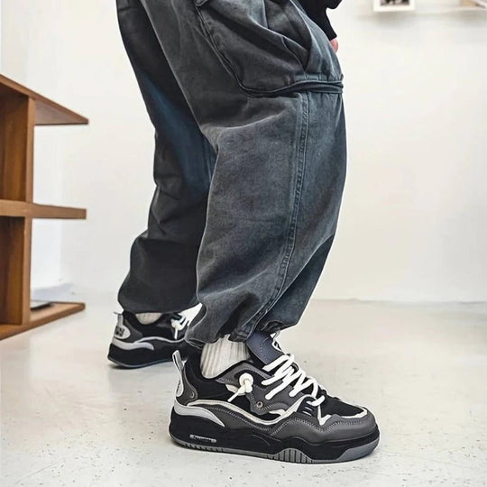 Men's Thick Sole Chunky Casual Sneakers for Everyday Wear