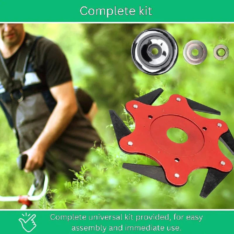 Heavy Duty Brush Cutter Trimmer Head with Universal Fit for Lawn Maintenance