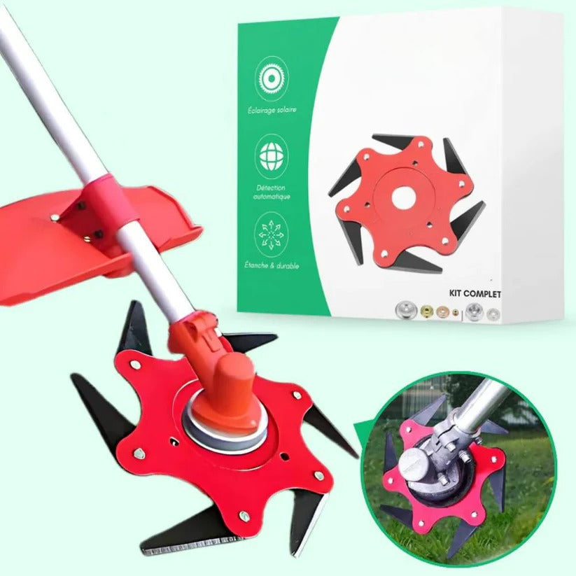 Heavy Duty Brush Cutter Trimmer Head with Universal Fit for Lawn Maintenance