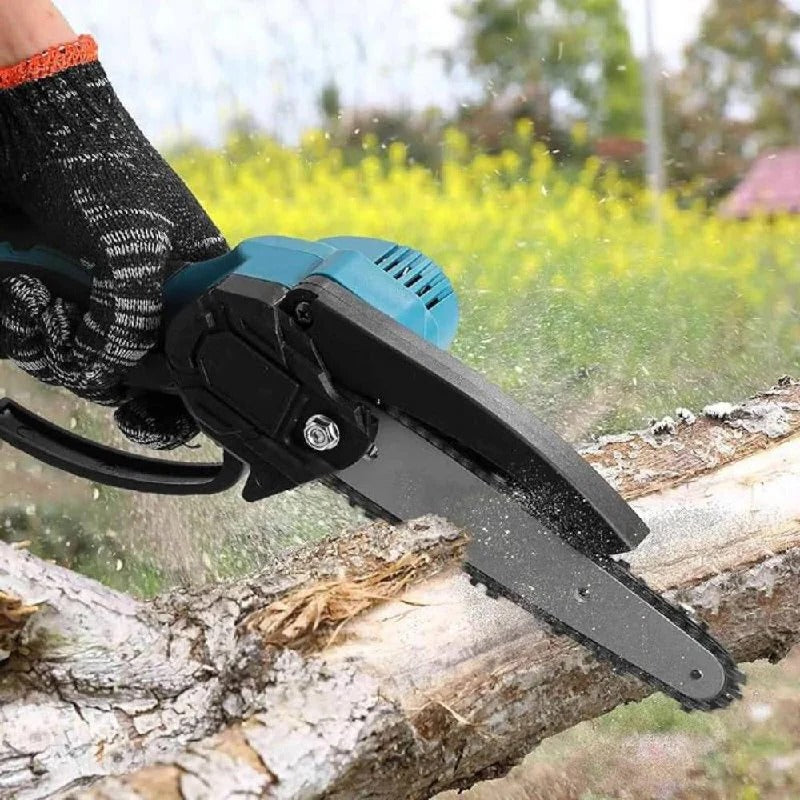 Portable Electric Chainsaw with Fast Precision Cutting for Outdoor Use