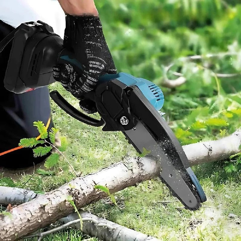 Portable Electric Chainsaw with Fast Precision Cutting for Outdoor Use